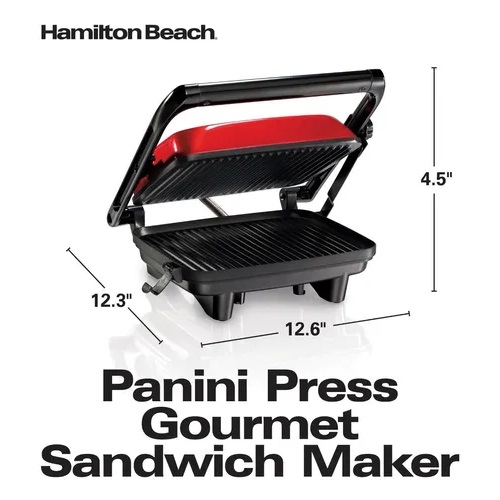Parrilla Pannini Press Hamilton Beach 25462z